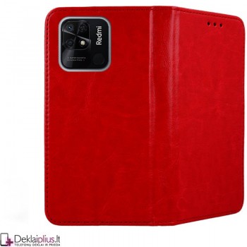 Telone grynos odos dėklas - raudonas (telefonams Xiaomi Redmi 10C)